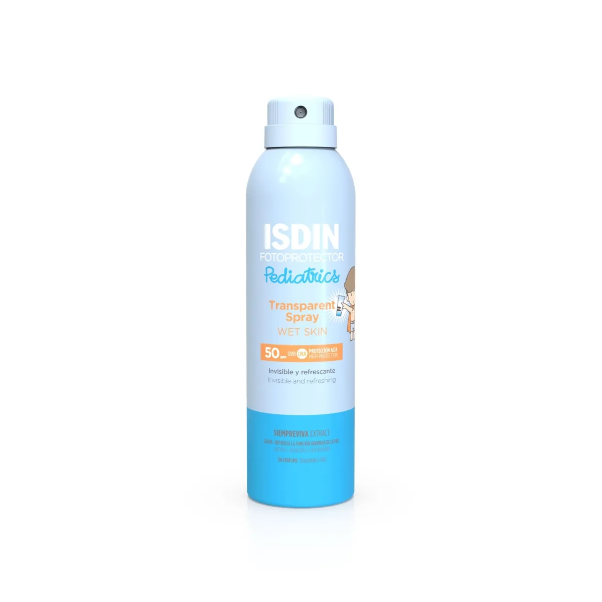 ISDIN SUN PÄIKESEKAITSEAEROSOOL VEEKINDEL LASTE SPF50 250ML - Tootepilt