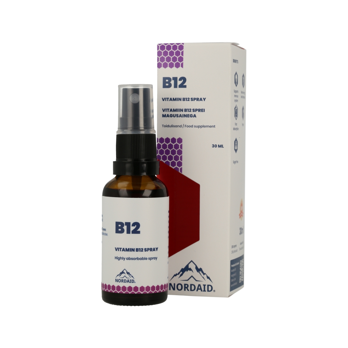 NORDAID B12 VITAMIN ORAL SPRAY 30ML - Tootepilt