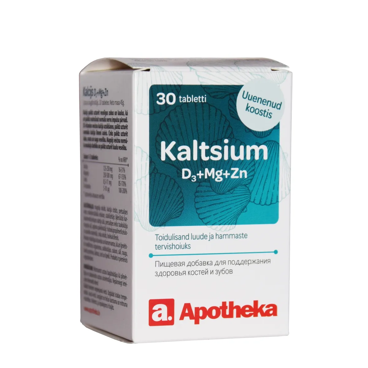 A. KALTSIUM+D3+MG+ZN TABLETID N30 - Tootepilt 1