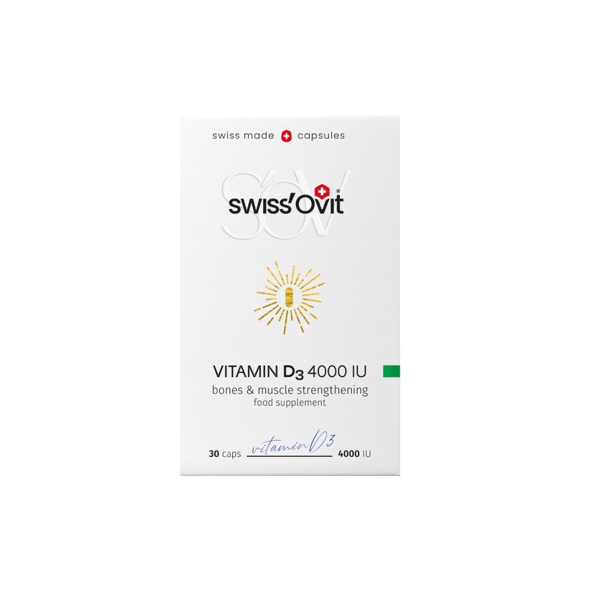 SWISSOVIT VITAMIIN D3 KAPSLID 4000IU N30 - Tootepilt