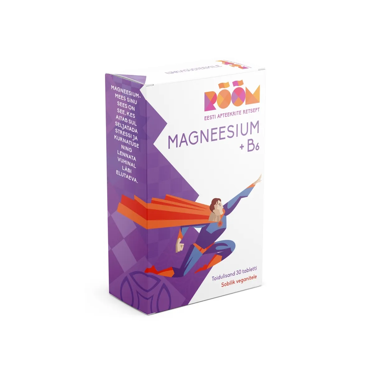 RÕÕM MAGNEESIUM + B6 N30 - Tootepilt