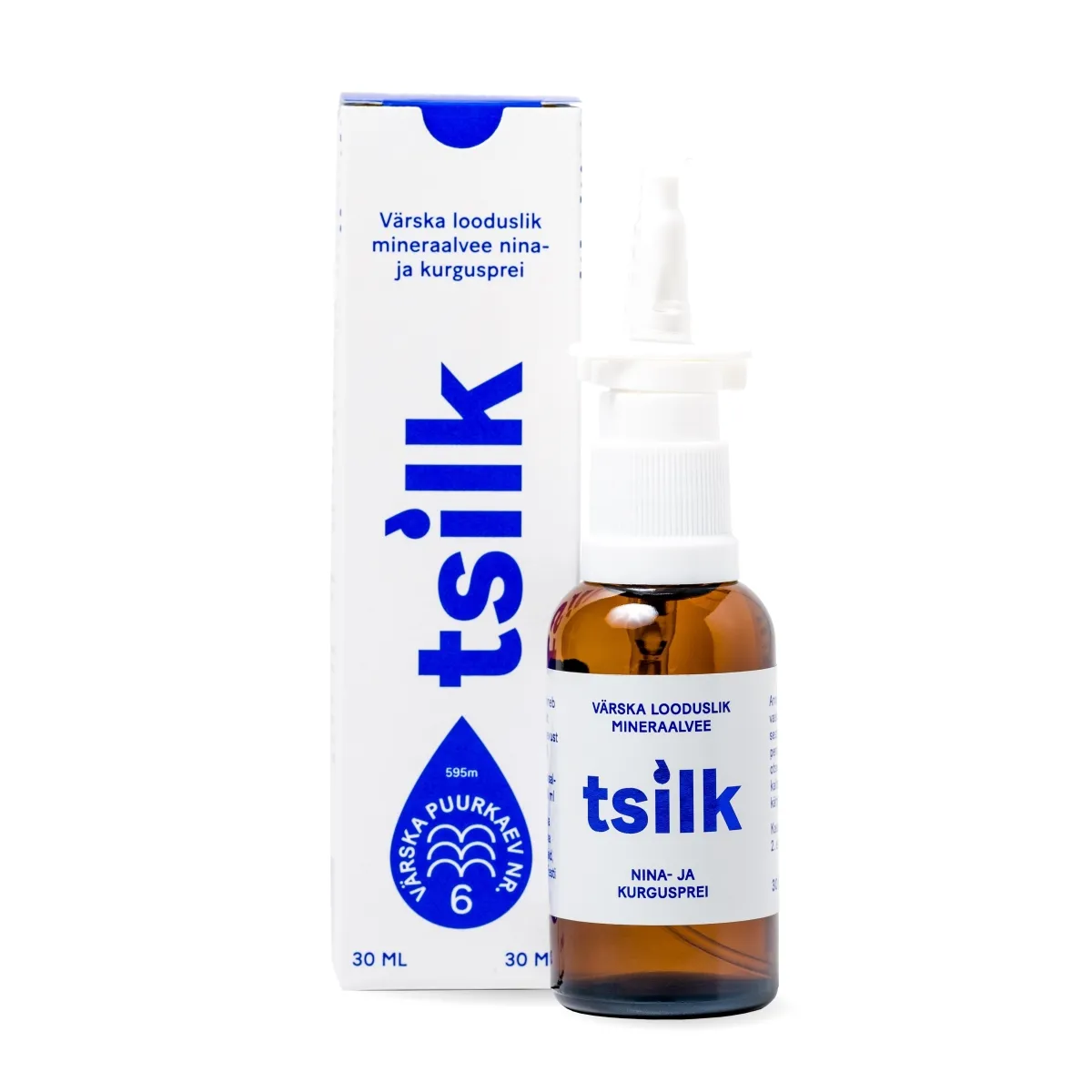 VÄRSKA LOODUSLIK MINERAALVEE NINA- JA KURGUSPREI TSILK 30ML - Tootepilt