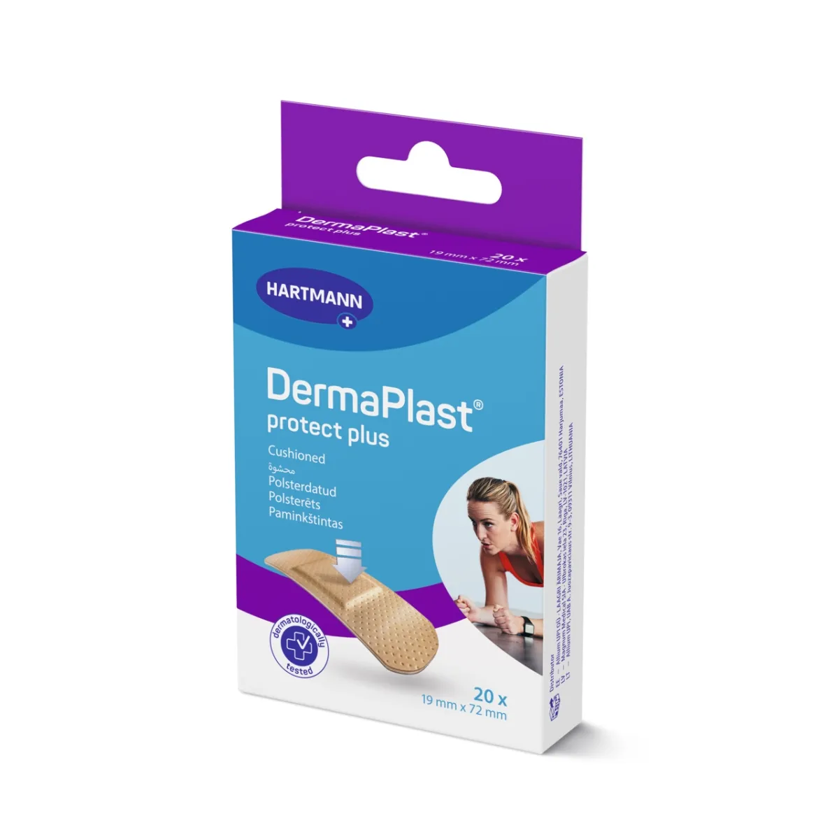 DERMAPLAST PLAASTRID PROTECT PLUS 19X72MM N20 - Tootepilt