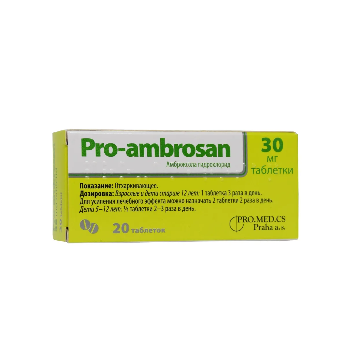 PRO-AMBROSAN TBL 30MG N20 - Tootepilt