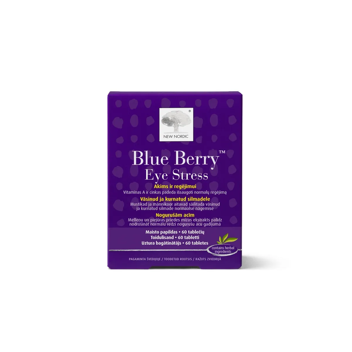 NEW NORDIC BLUE BERRY EYE STRESS TBL N60 - Tootepilt