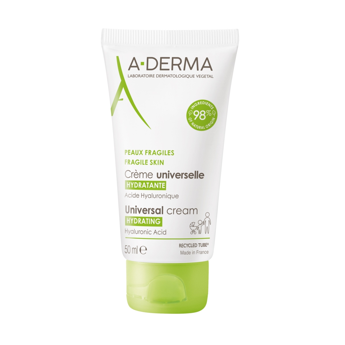 A-DERMA UNIVERSAALNE HOOLDUSKREEM NIISUTAV 50ML - Tootepilt