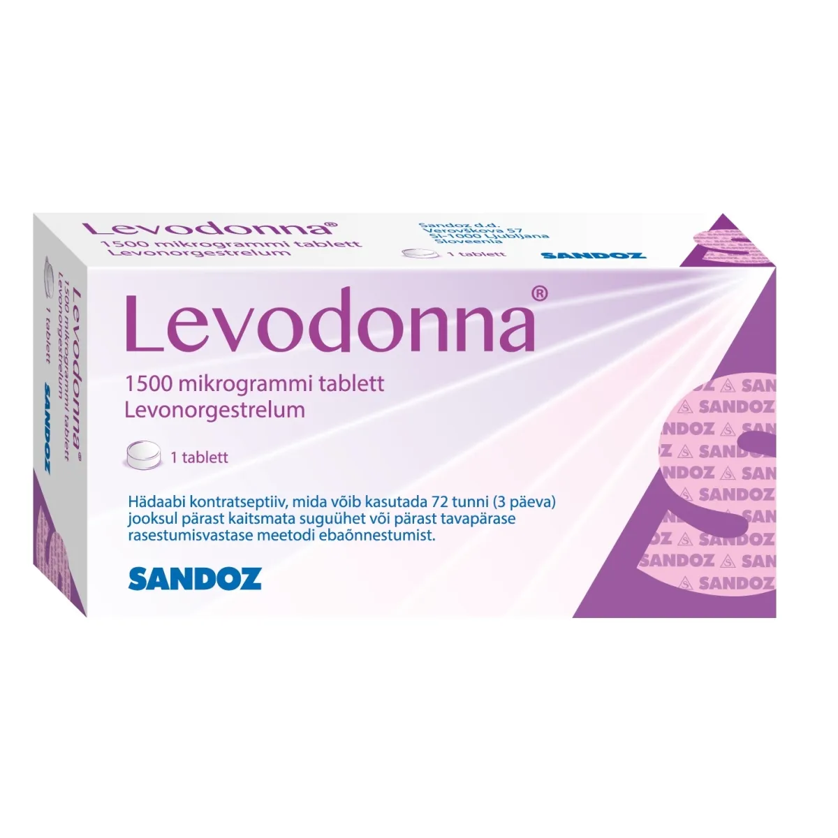 LEVODONNA TBL 1500MCG N1 - Tootepilt