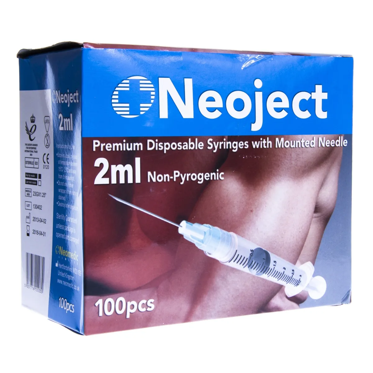 SÜSTAL NÕELAGA NEOJECT 2ML 3 OSALINE (23G) N100 /SLIP TIP/ - Tootepilt