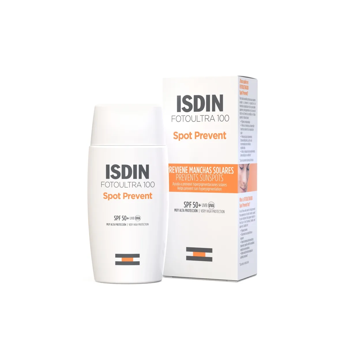 ISDIN SUN PÄIKESEKAITSEVEDELIK PIGMENDILAIKE ENNETAV SPF50+ 50ML - Tootepilt
