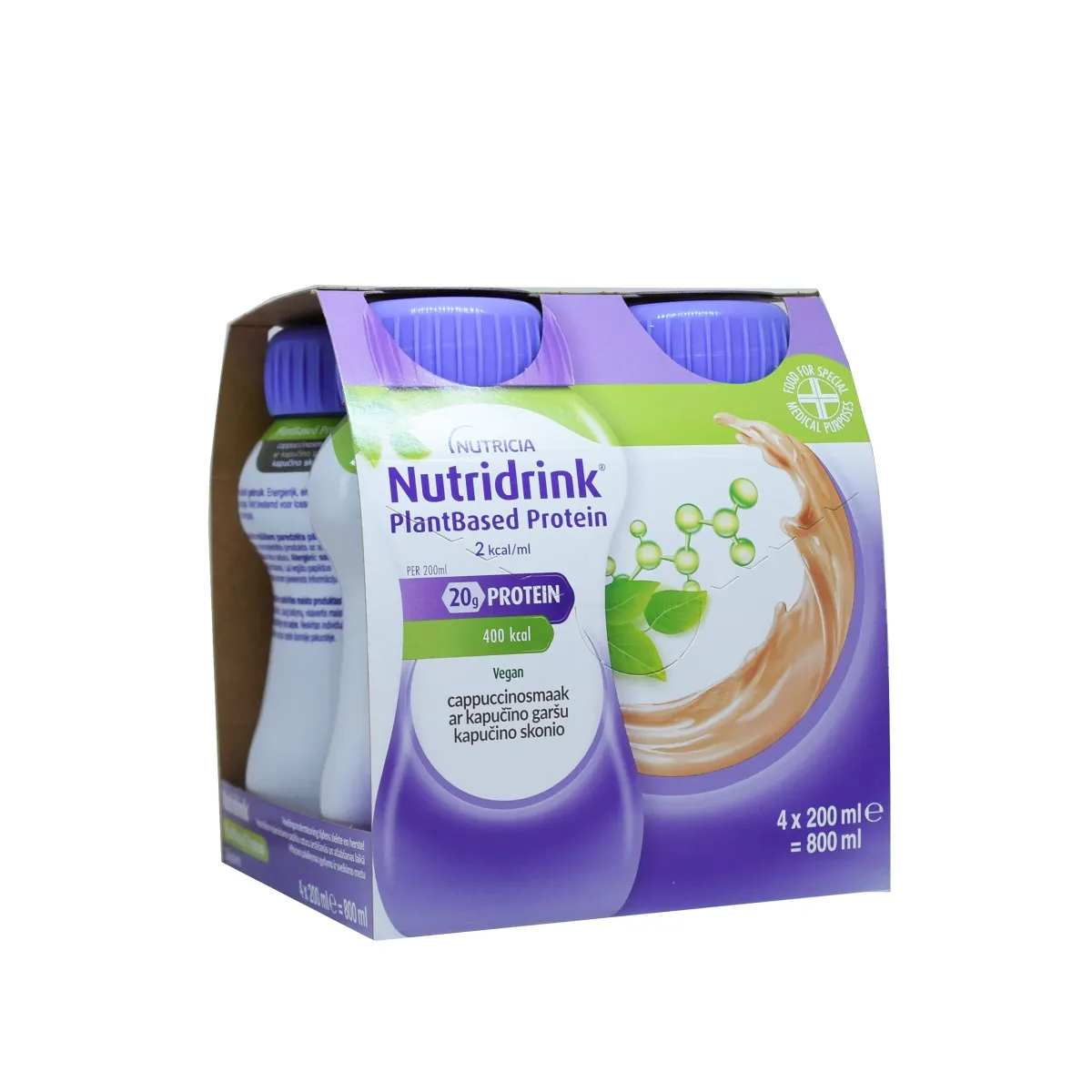 NUTRIDRINK PLANTBASED PROTEIN CAPPUCCINO 200ML N4 - Tootepilt