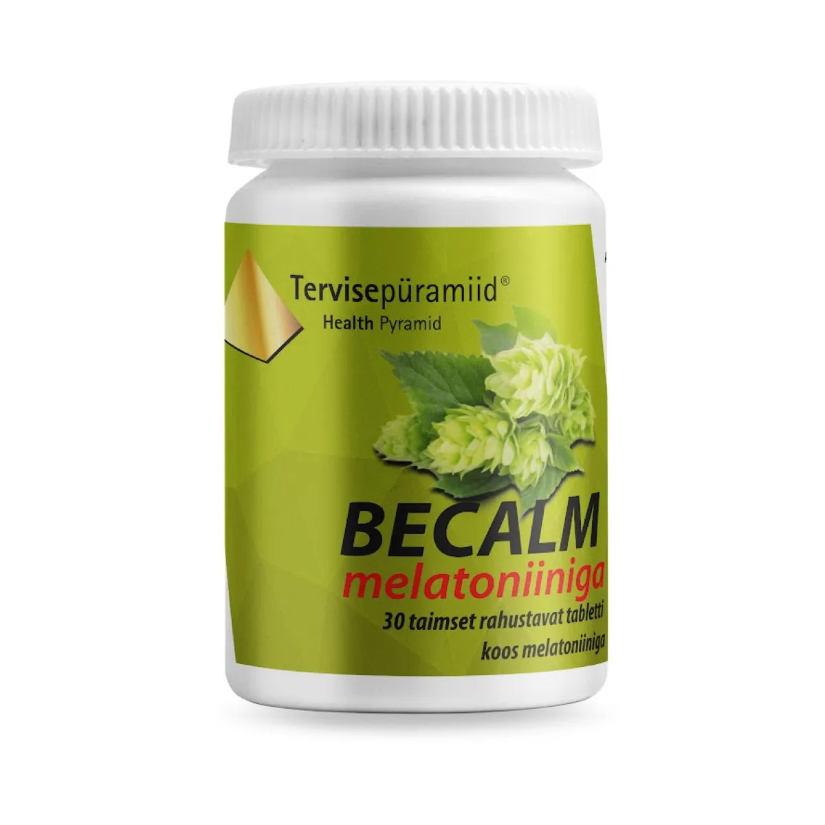 TERVISEPÜRAMIID BECALM MELATONIINIGA TBL N30 - Tootepilt