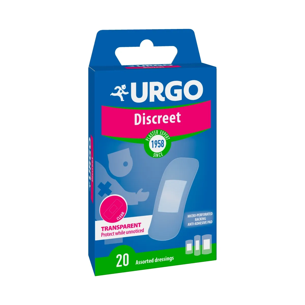 URGO PLAASTER DISCREET N20 (3 SUURUST) - Tootepilt