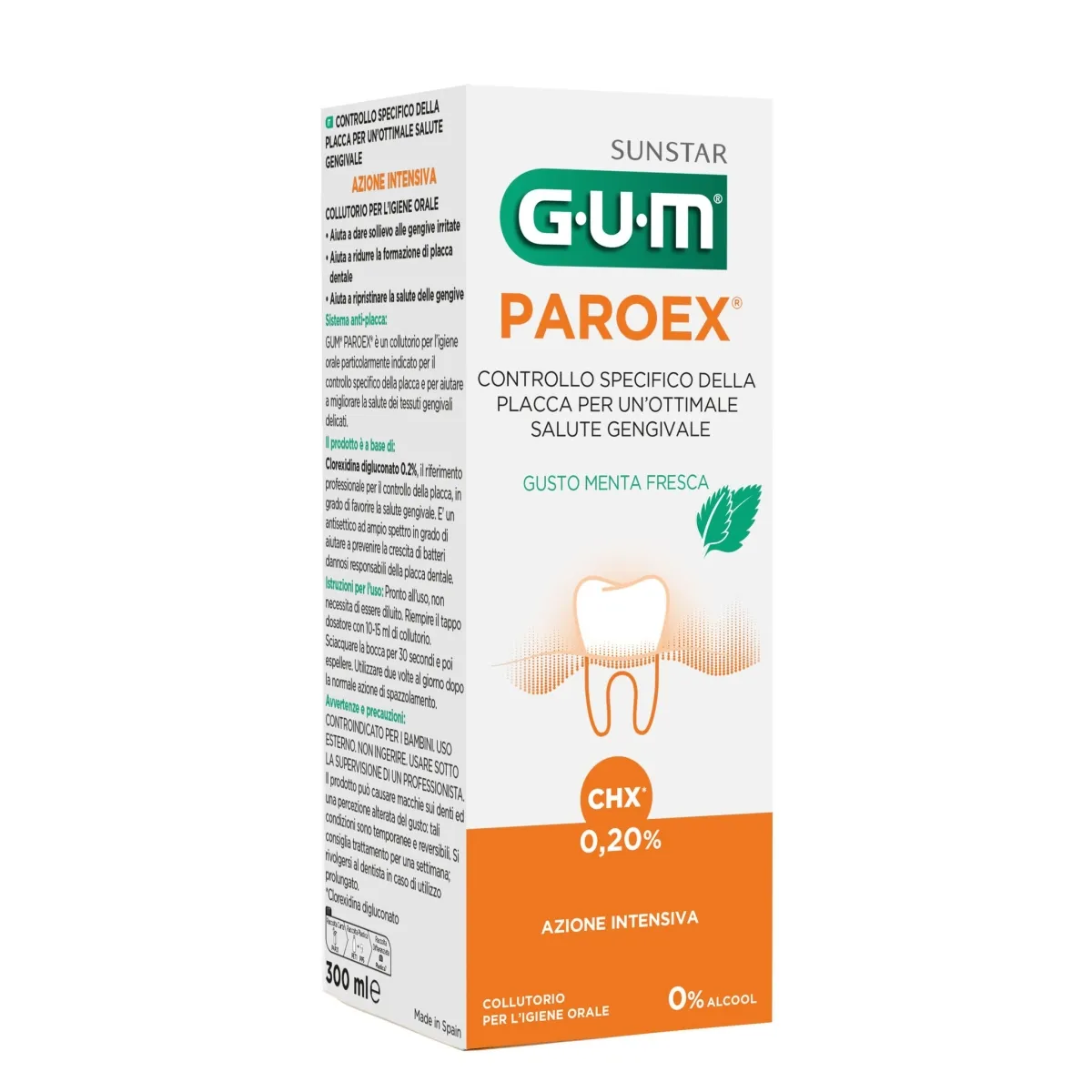 GUM SUUVESI PAROEX 0,2% KLOORHEKSIDIINIGA 300ML - Tootepilt