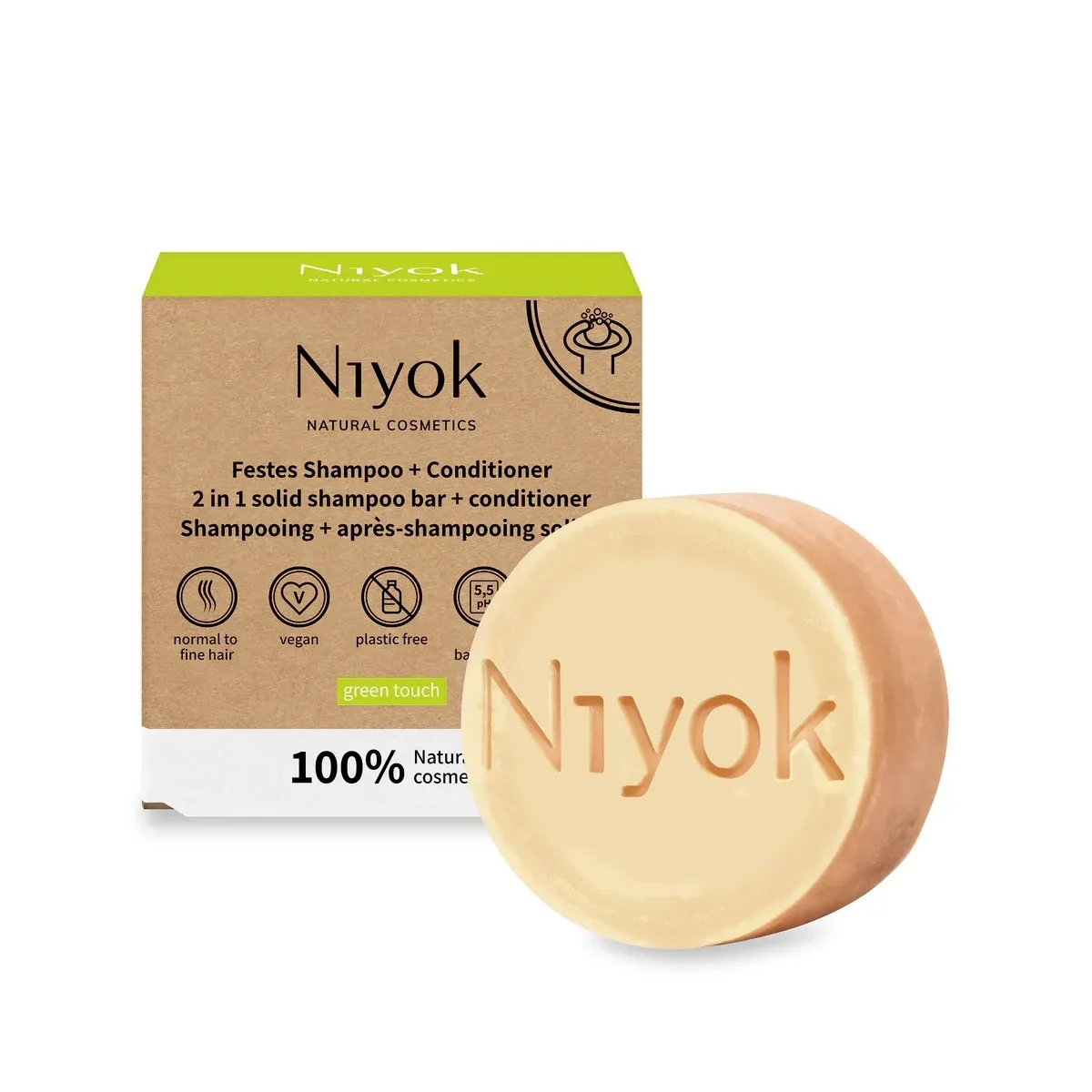 NIYOK TAHKE SHAMPOON+PALSAM GREEN TOUCH 80G - Tootepilt