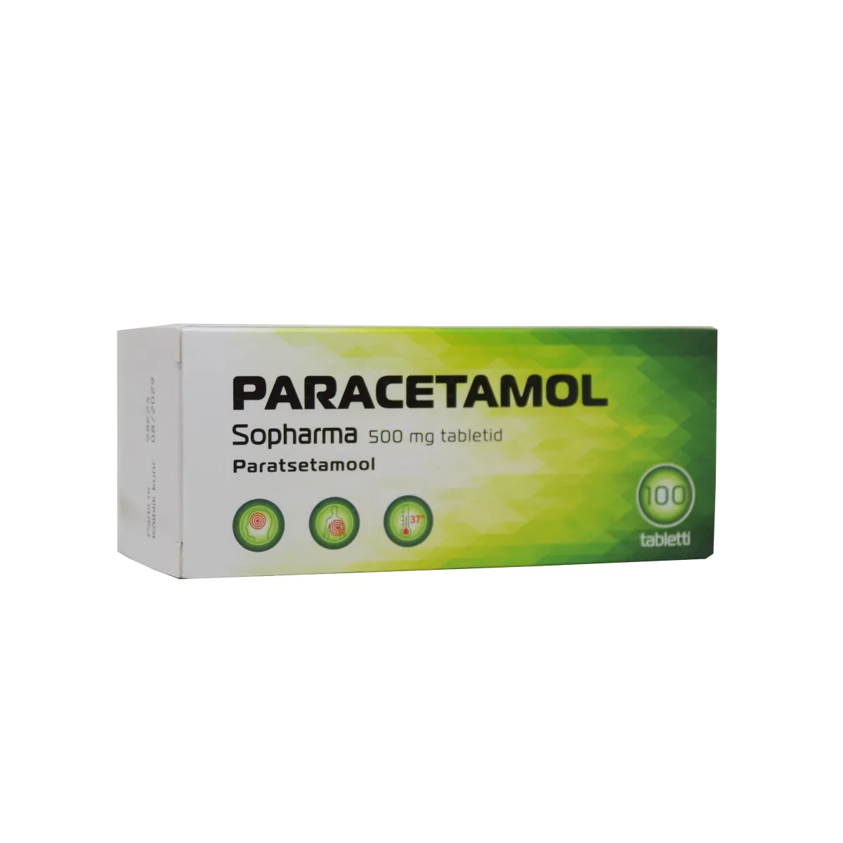 PARACETAMOL SOPHARMA TBL 500MG N100 - Tootepilt