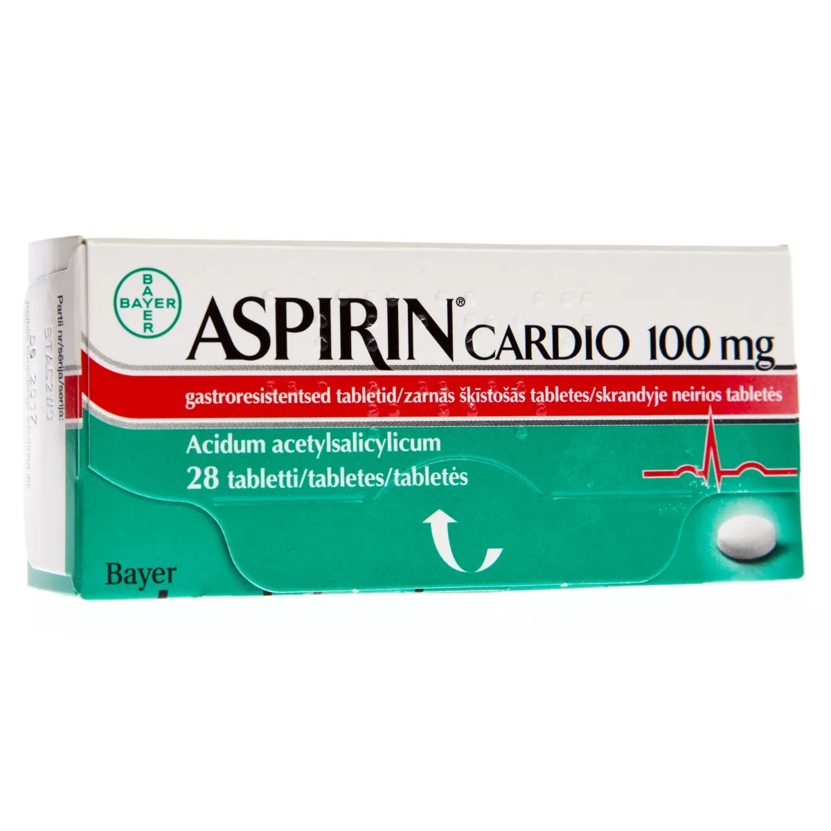 ASPIRIN CARDIO GASTRORESIST TBL 100MG N28 - Tootepilt