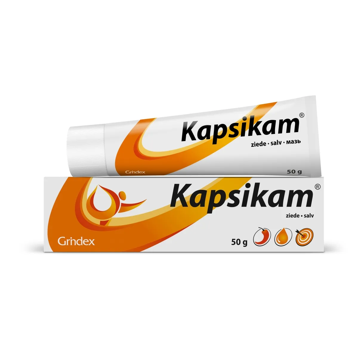 KAPSIKAM SALV 20MG+2MG+30MG+30MG+50MG/G 50G - Tootepilt 1