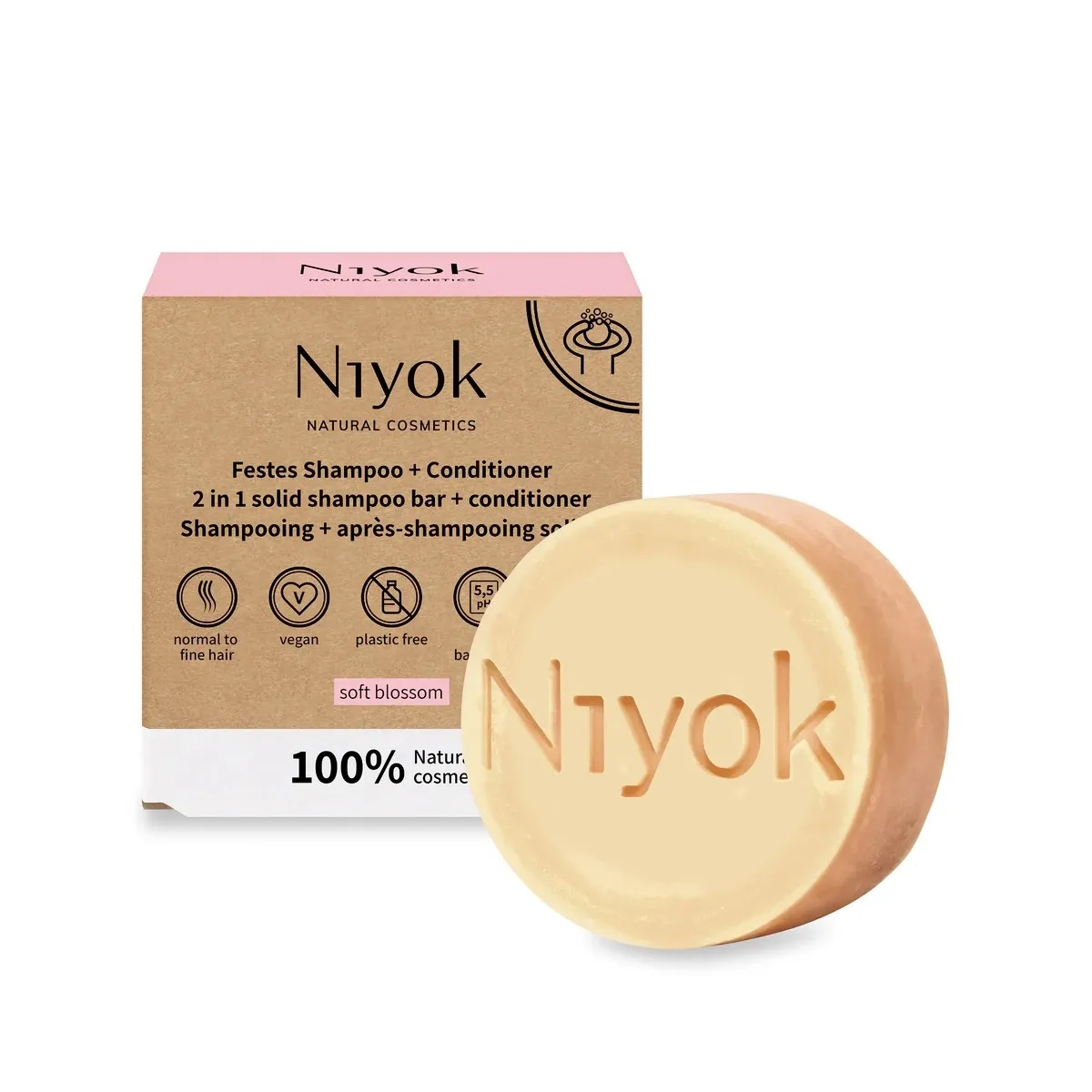 NIYOK TAHKE SHAMPOON+PALSAM SOFT BLOSSOM 80G - Tootepilt