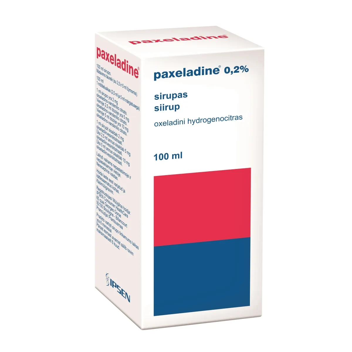 PAXELADINE SIIRUP 2MG/ML 100ML - Tootepilt