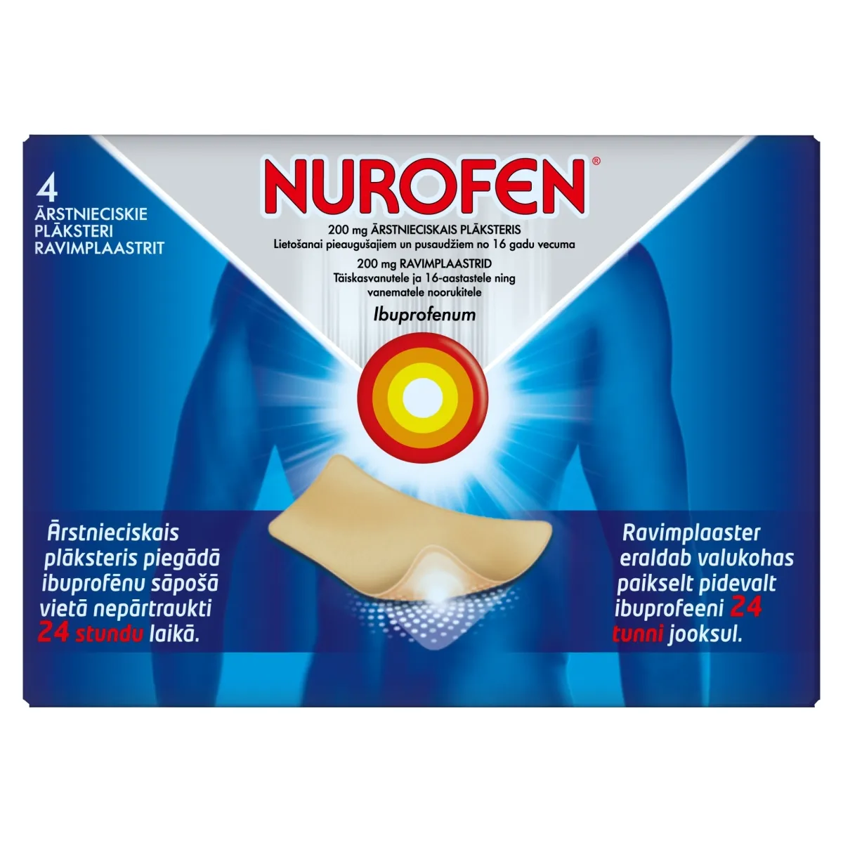 NUROFEN RAVIMPLAASTER 200MG N4 - Tootepilt