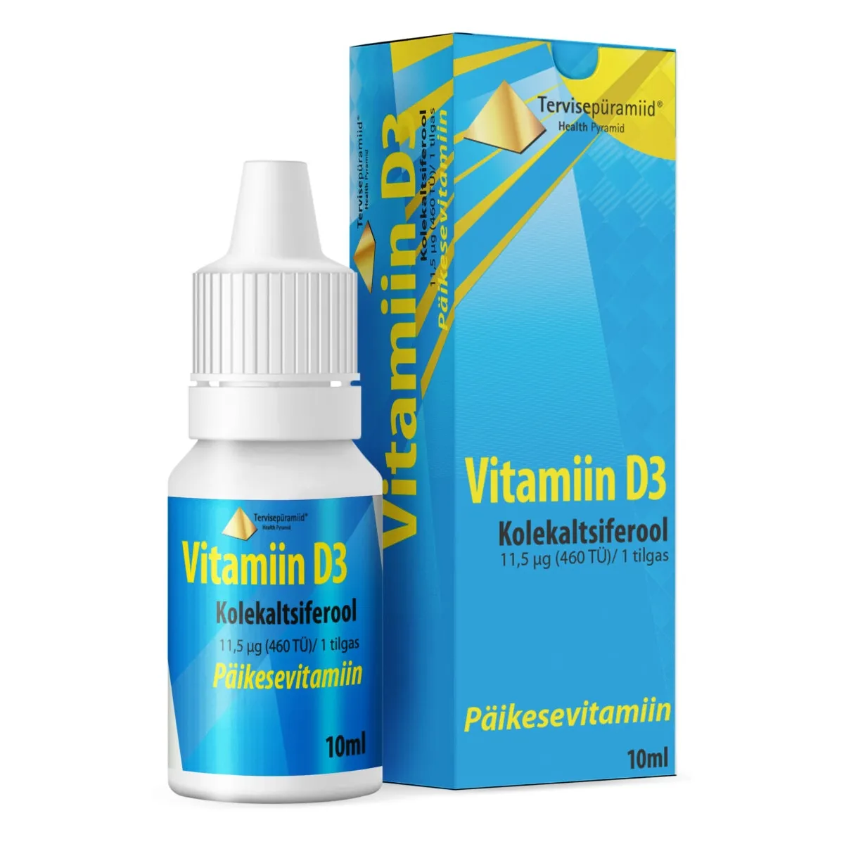 TERVISEPÜRAMIID VIT. D3 TILGAD 11,5MCG/TILGAS 10ML - Tootepilt