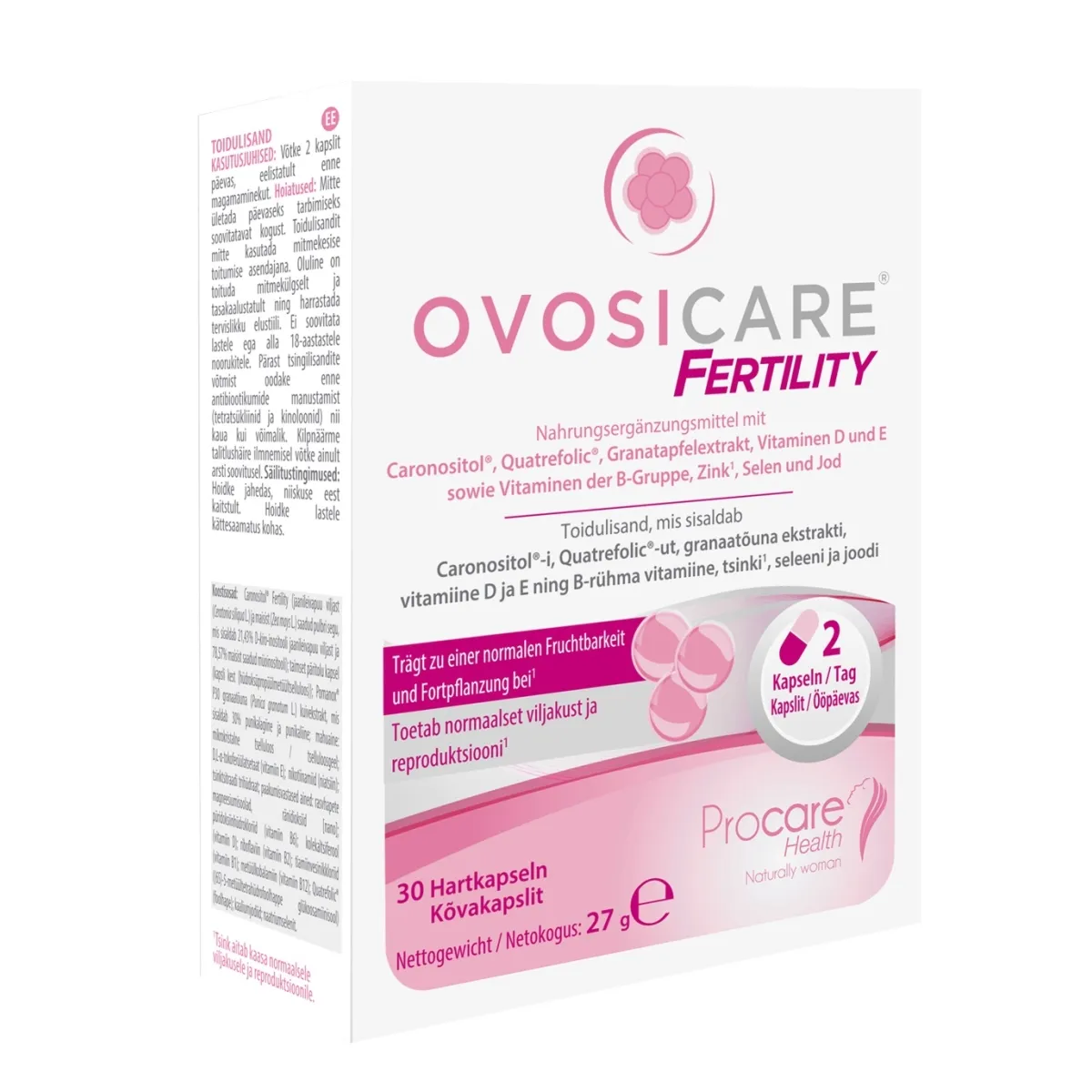 OVOSICARE FERTILITY KAPSLID N30 - Tootepilt