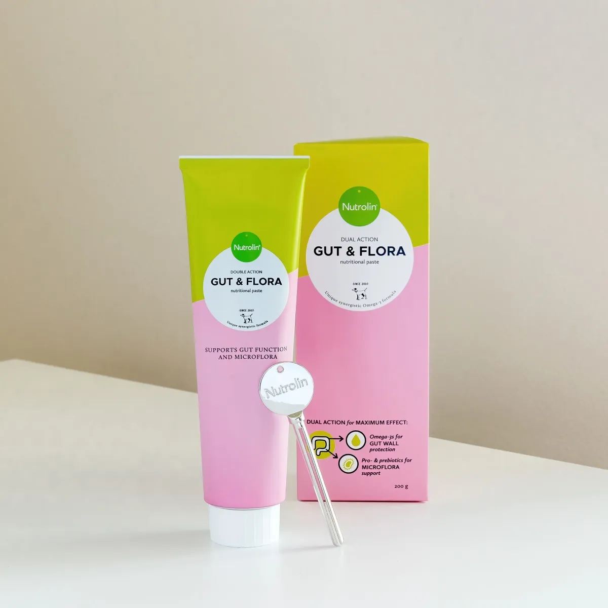 Nutrolin Gut & Flora toiteainetepasta kassile ja koerale 200 g - Tootepilt