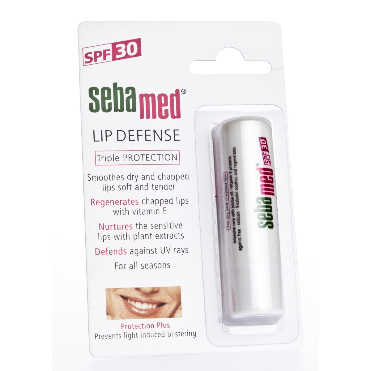 SEBAMED HUULEPALSAM VITAMIN E SPF30 4,8G - Tootepilt