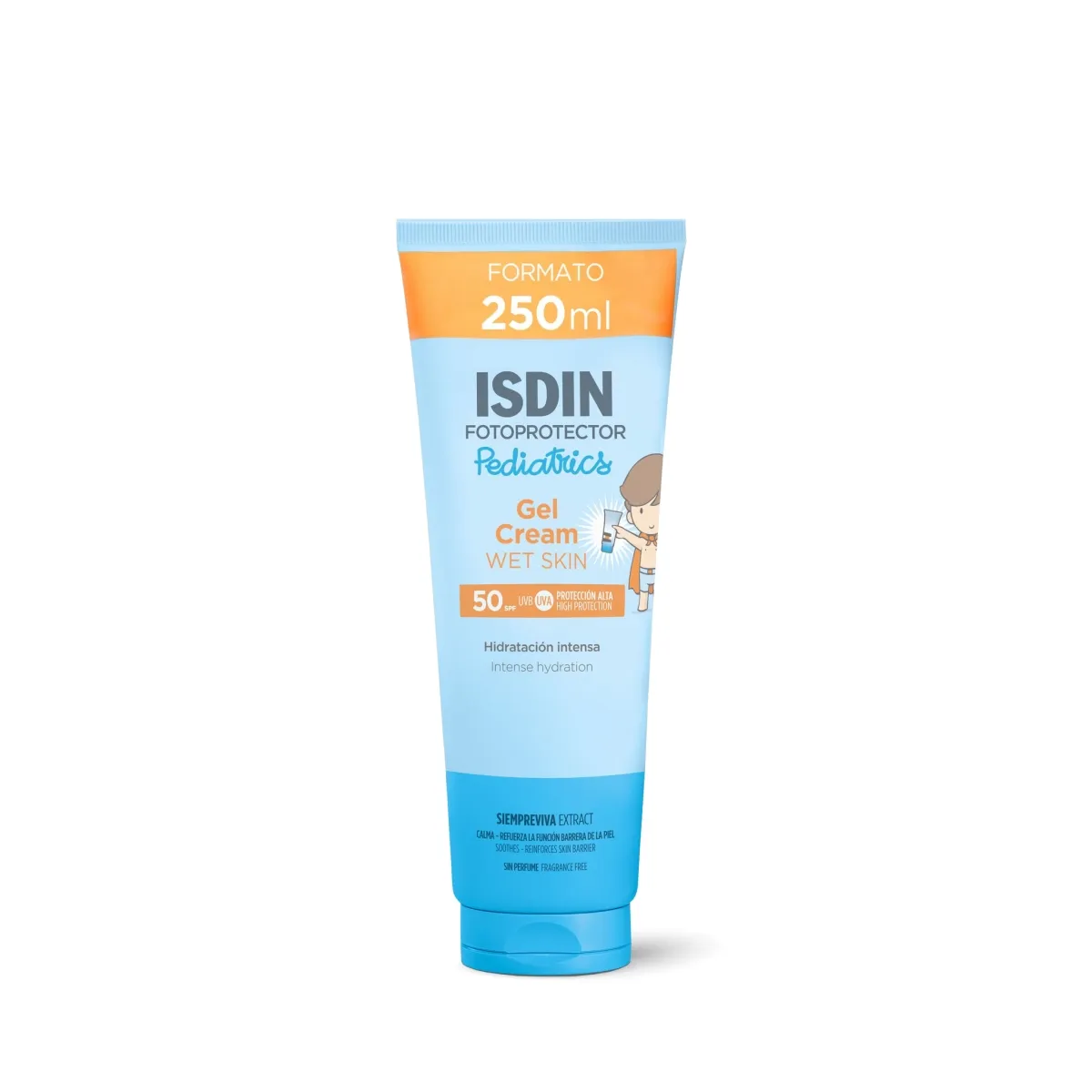 ISDIN SUN PÄIKESEKAITSEGEEL-KREEM LASTELE SPF50 250ML - Tootepilt 1