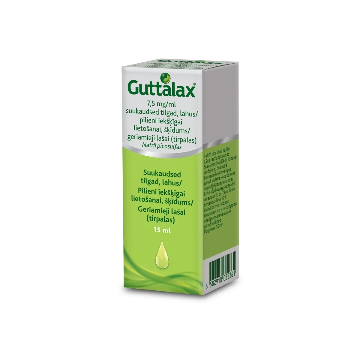 GUTTALAX SUUKAUDSED TILGAD 7,5MG/ML 15ML - Tootepilt 1
