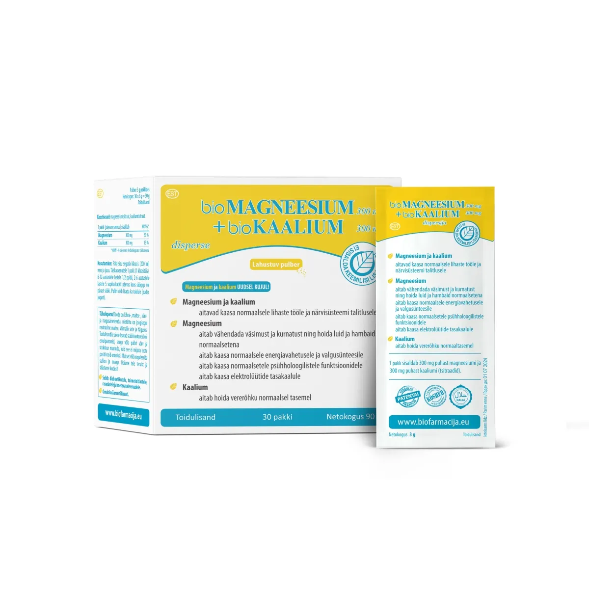 BIO MAGNEESIUM+BIO KAALIUM PULBER N30 - Tootepilt