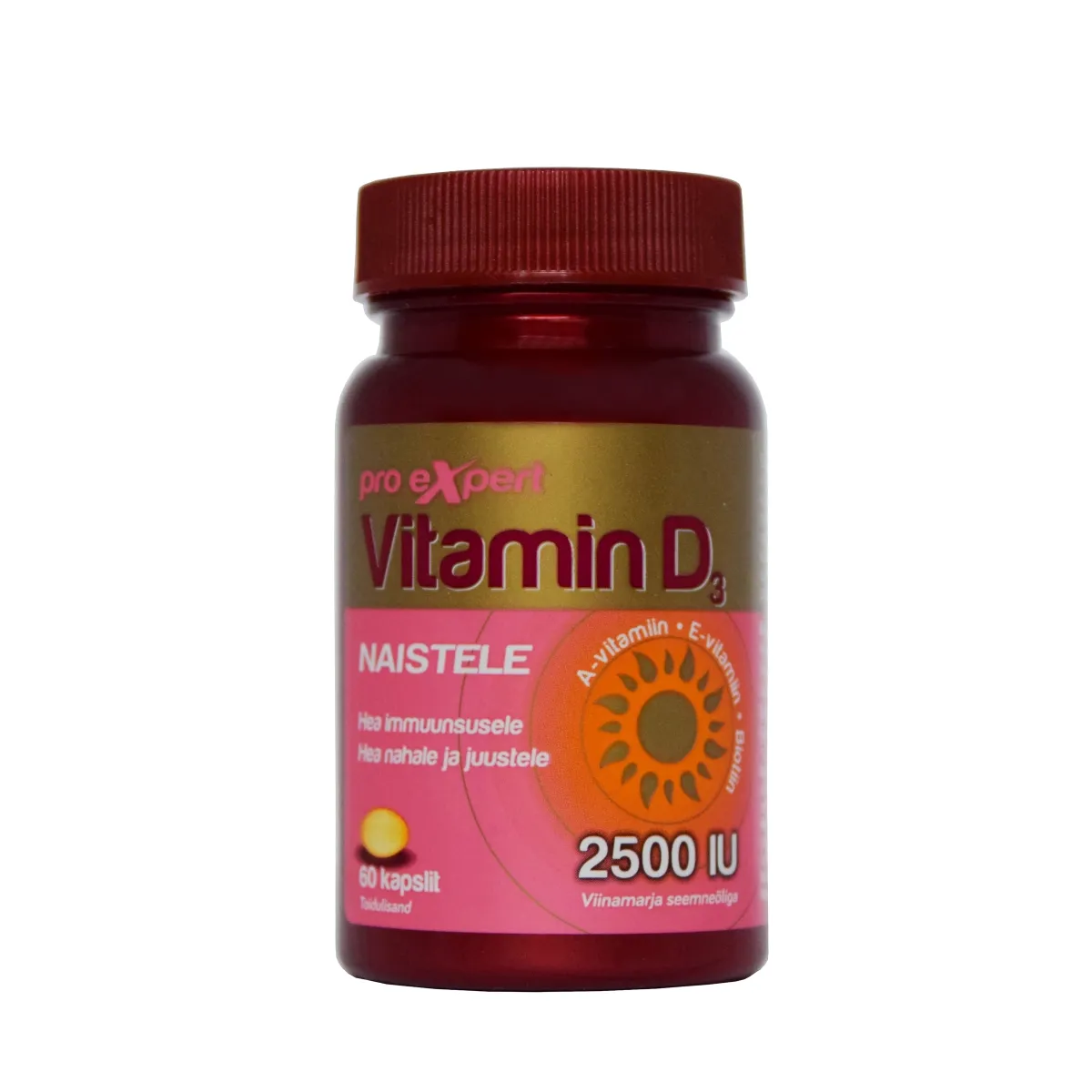 VITAMIN D3 PRO EXPERT 2500IU NAISTELE KAPSLID N60 - Tootepilt