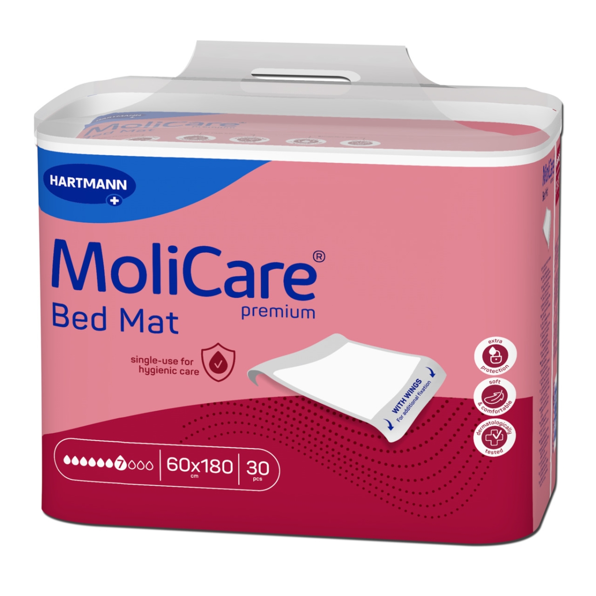 MOLICARE BED MAT 7 TILKA 60X180CM TIIBADEGA N30 - Tootepilt
