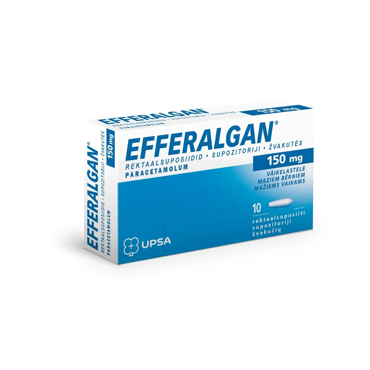EFFERALGAN REKTAALSUPOSIIT 150MG N10 - Tootepilt
