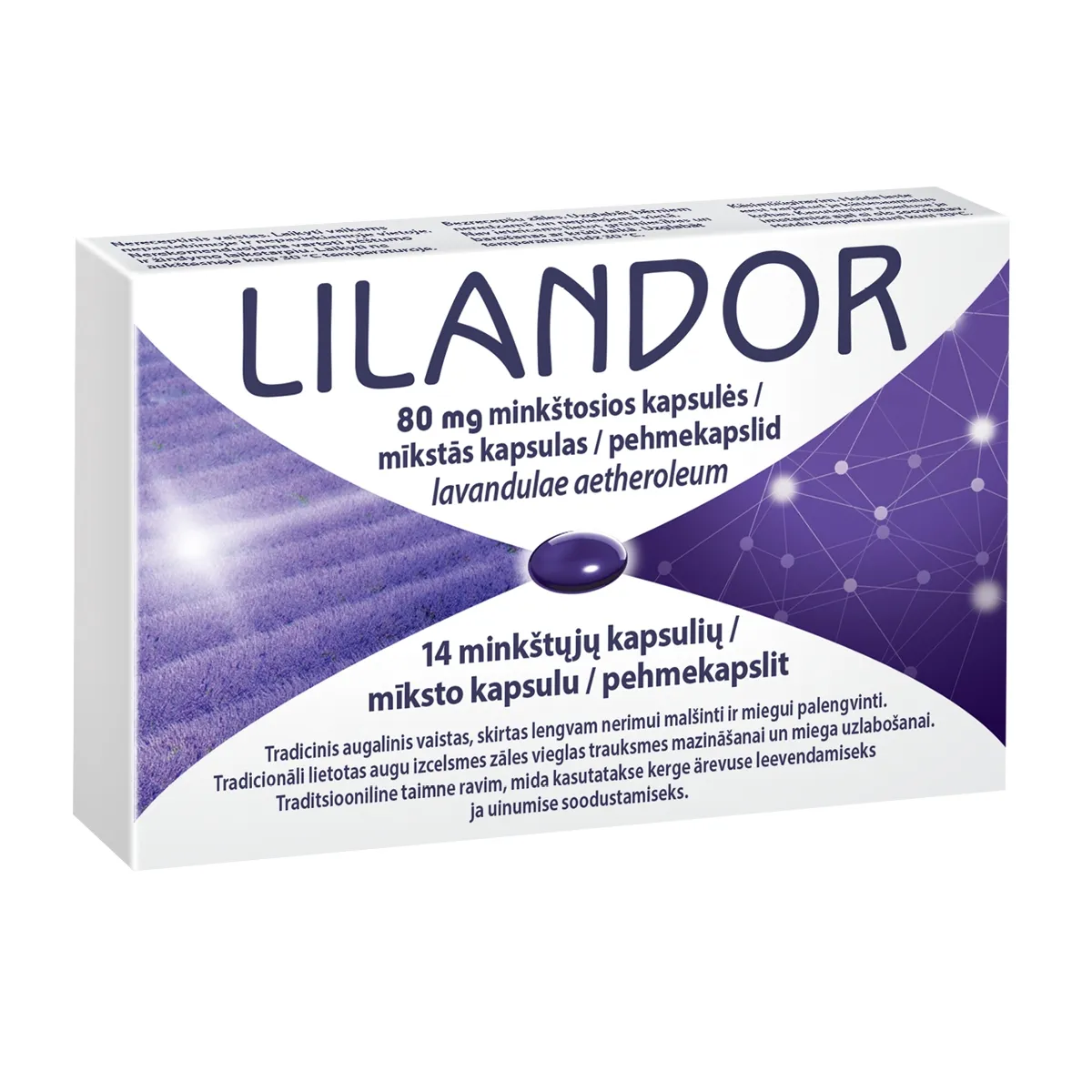 LILANDOR PEHMEKAPSEL 80MG N14 - Tootepilt 1