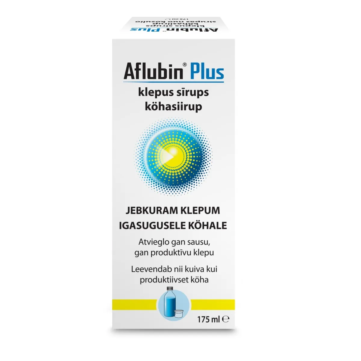 AFLUBIN PLUS® KÖHASIIRUP 175ML - Tootepilt