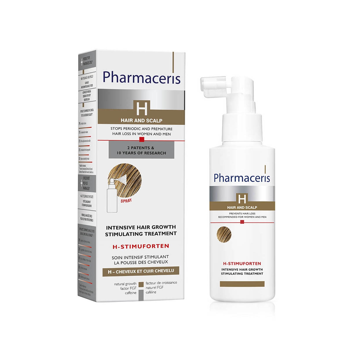 PHARMACERIS H STIMUFORTEN SPREI JUUKSEKASVU STIMUL. 125ML - Tootepilt 1