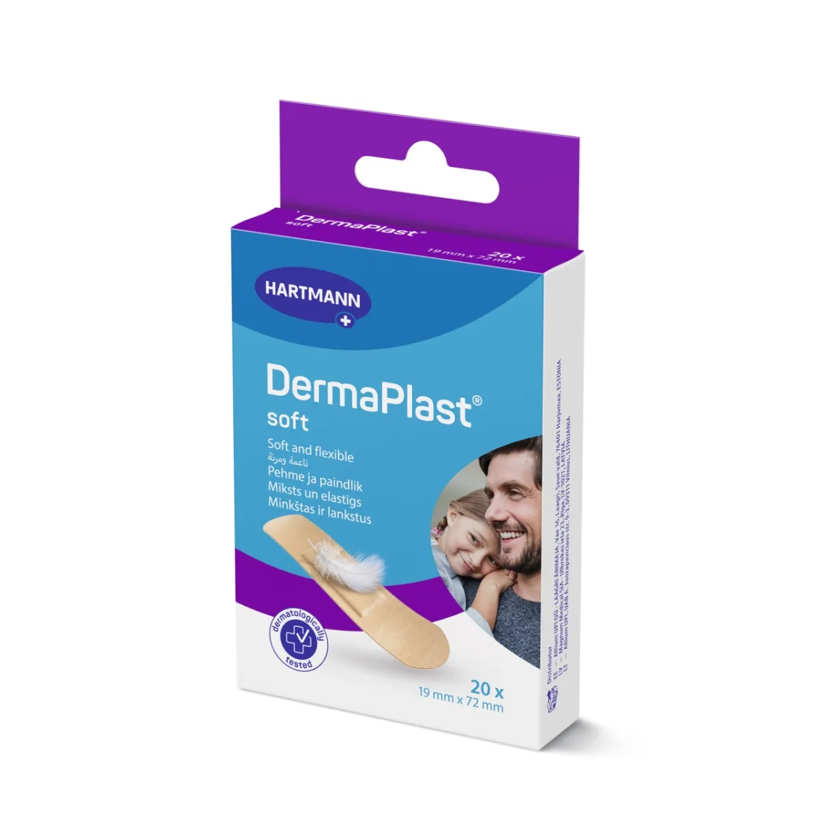 DERMAPLAST PLAASTRID SOFT 19X72MM N20 - Tootepilt