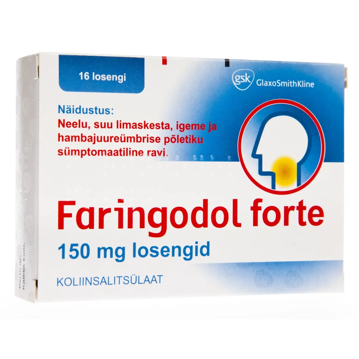 FARINGODOL FORTE LOSENG 150MG N16 - Tootepilt