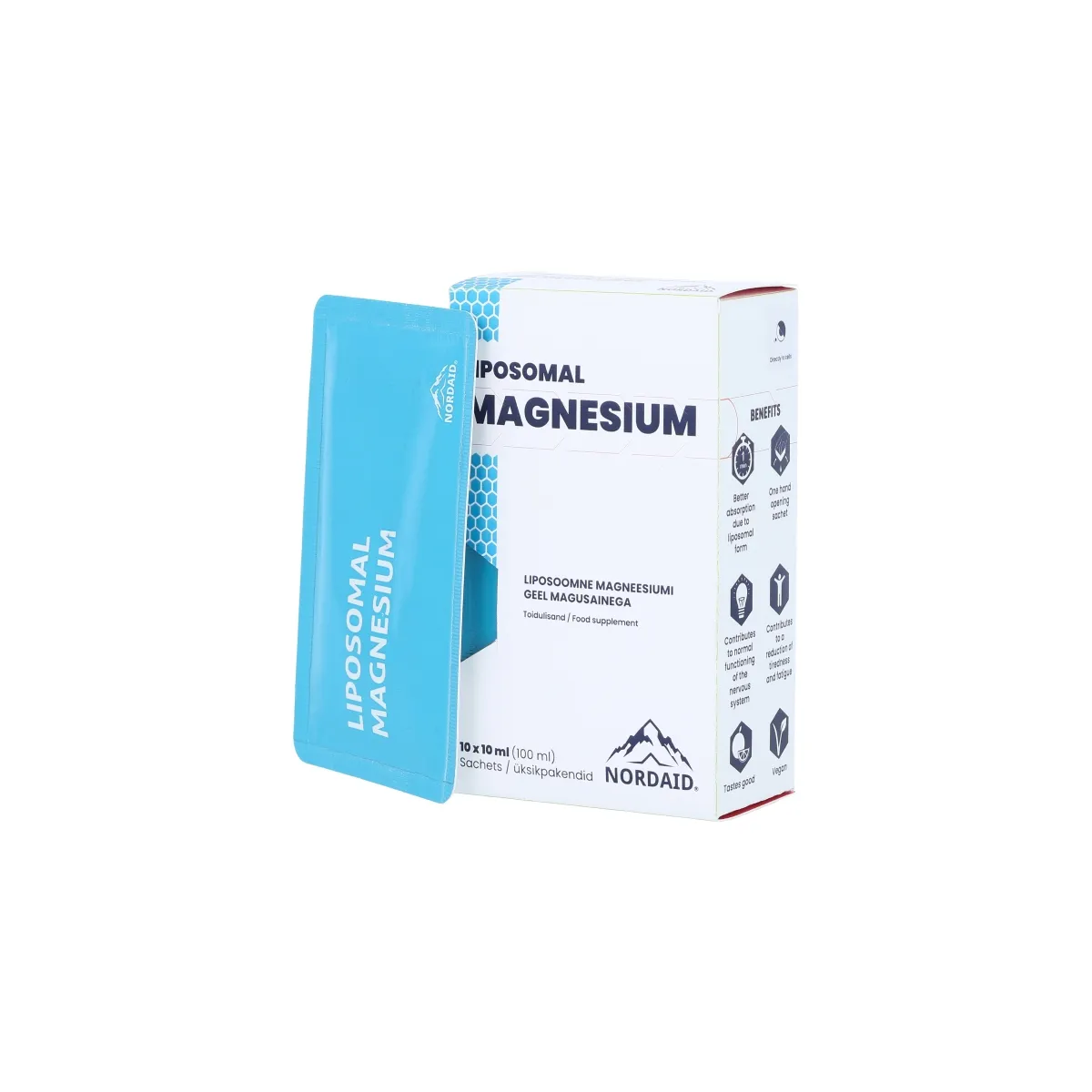 NORDAID MAGNEESIUMTSITRAAT-MALAAT LIPOSOOMNE 200MG N10 - Tootepilt