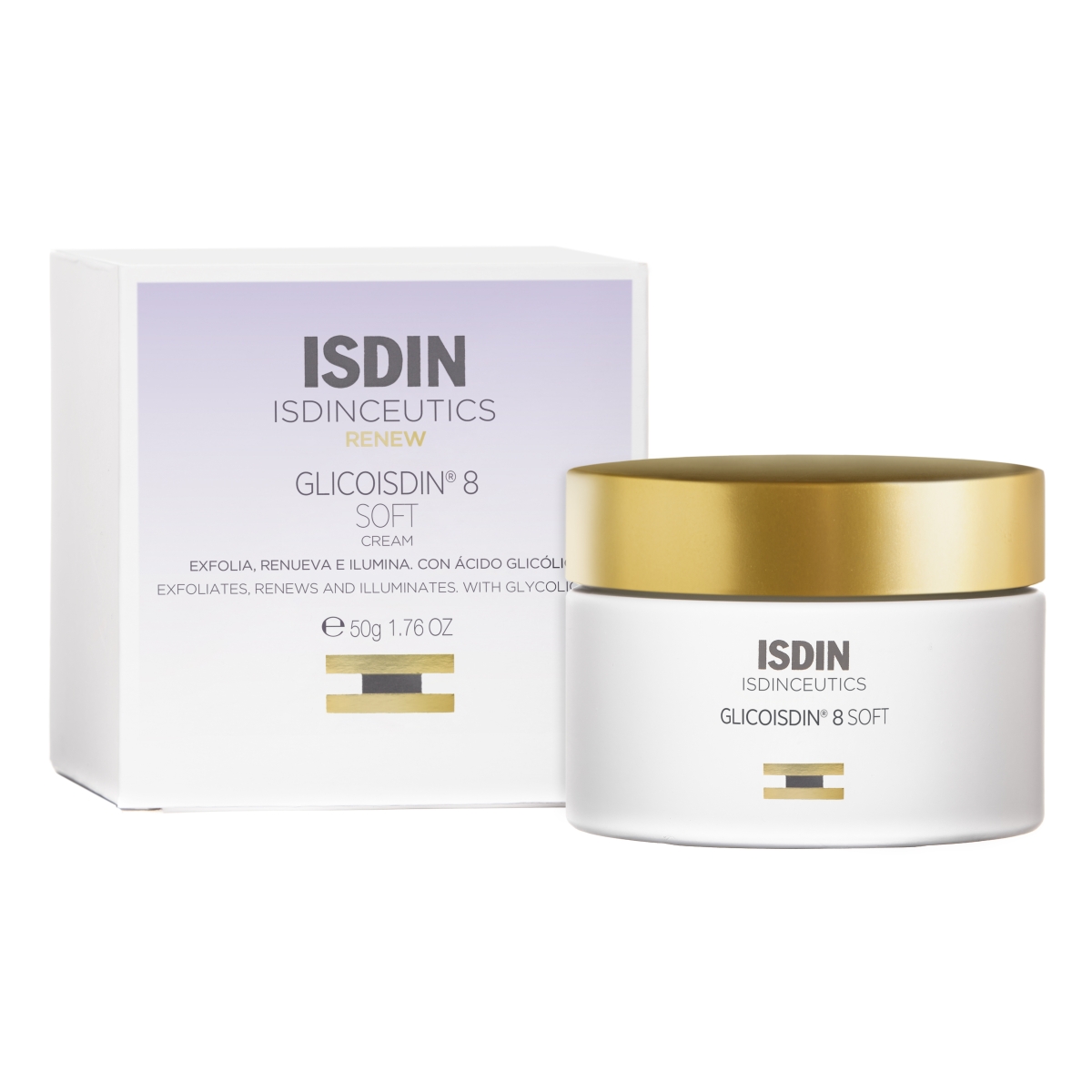 ISDIN GLICOISDIN 8 KOORIV KREEM GLÜKOOLHAPPEGA 50G - Tootepilt 1