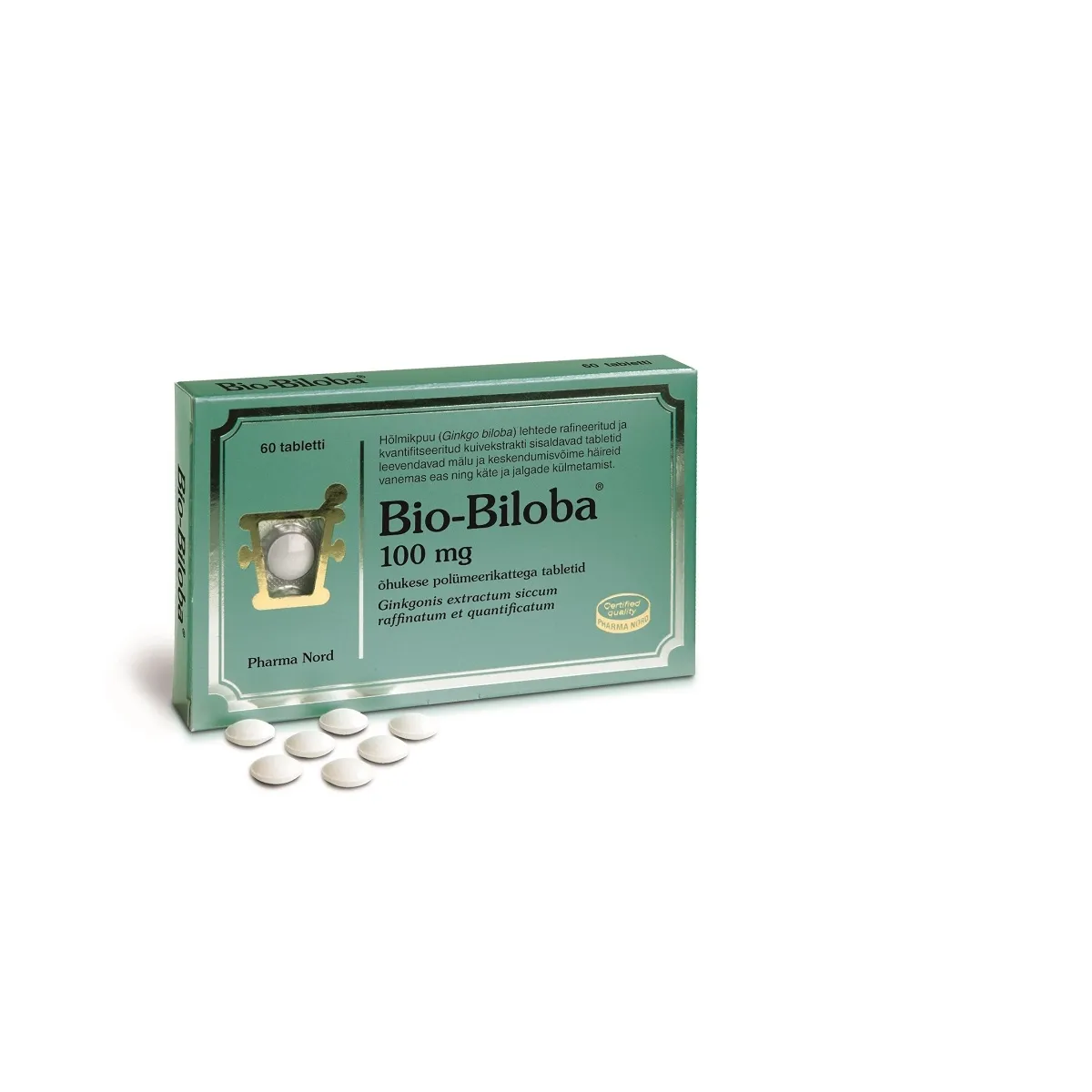 BIO-BILOBA TBL 100MG N60 - Tootepilt
