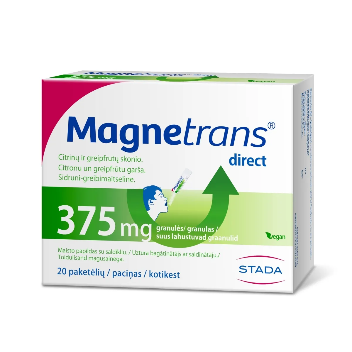 MAGNETRANS DIREKT GRAN 375MG N20 - Tootepilt