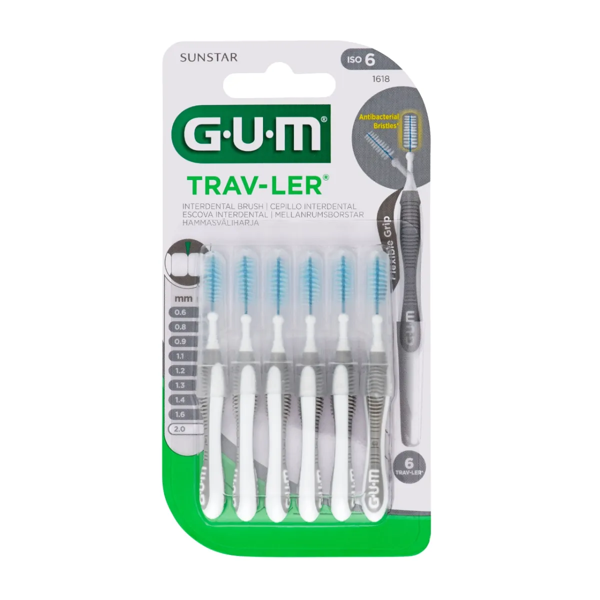 GUM HAMBAVAHEHARI TRAV-LER SILINDER 2,0MM N6 - Tootepilt