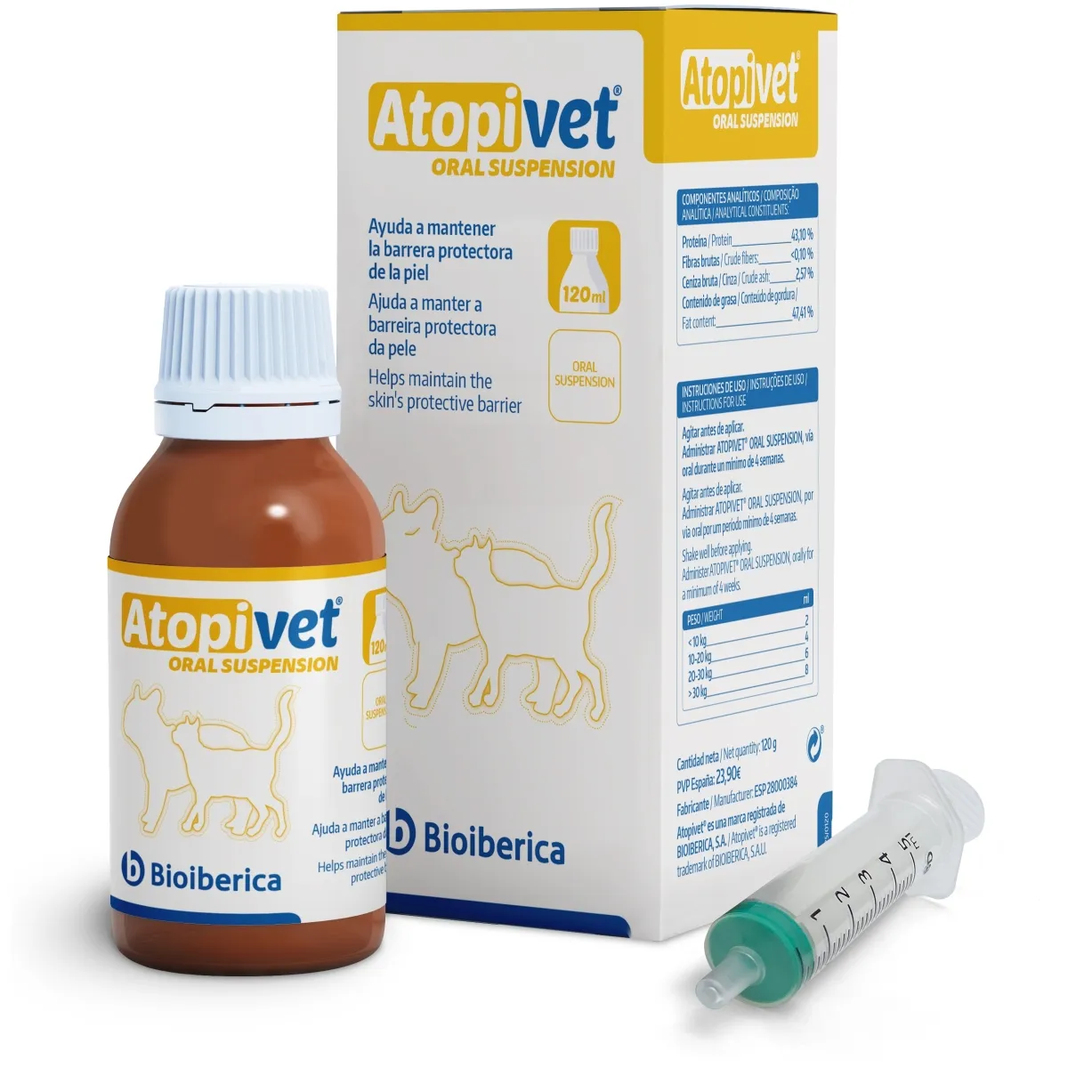 Bioiberica Atopivet suukaudne susp. 120 ml - Tootepilt