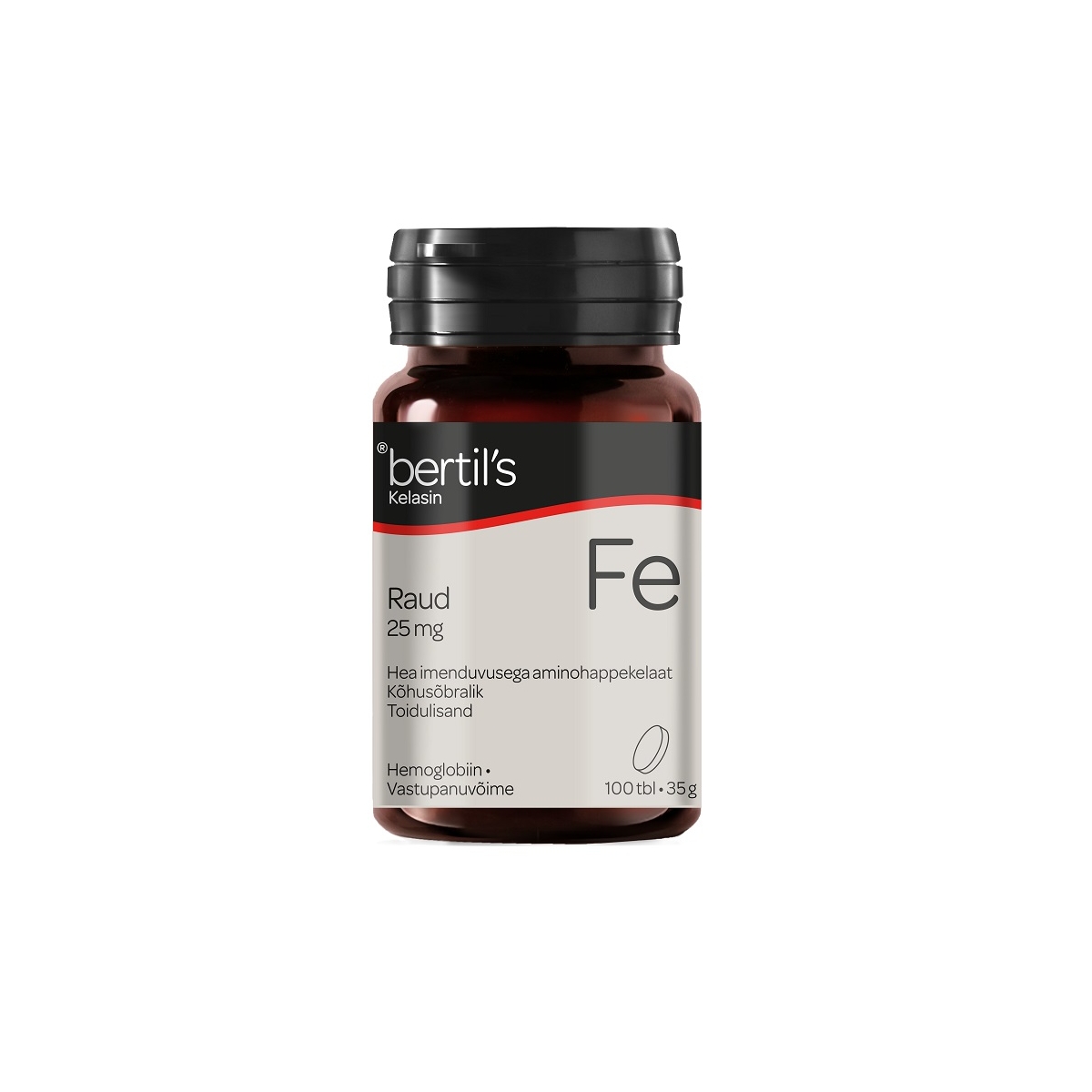 BERTILS RAUD TBL 25MG N100 - Tootepilt