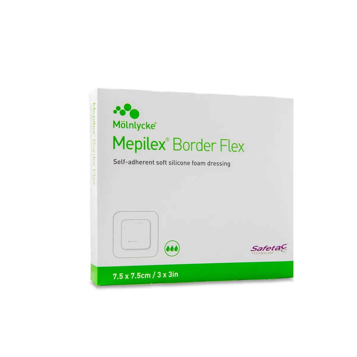 MEPILEX BORDER FLEX 7,5X7,5CM N5 STER - Tootepilt