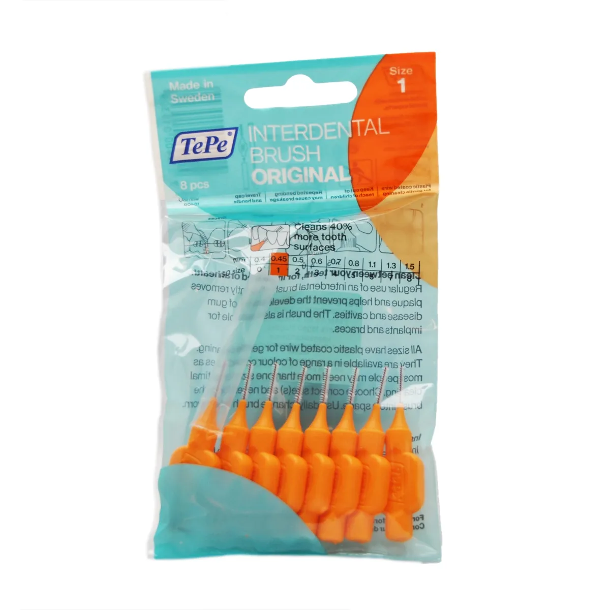 TEPE INTERDENTAALHARJAD NR.1 (0,45MM) N8 - Tootepilt