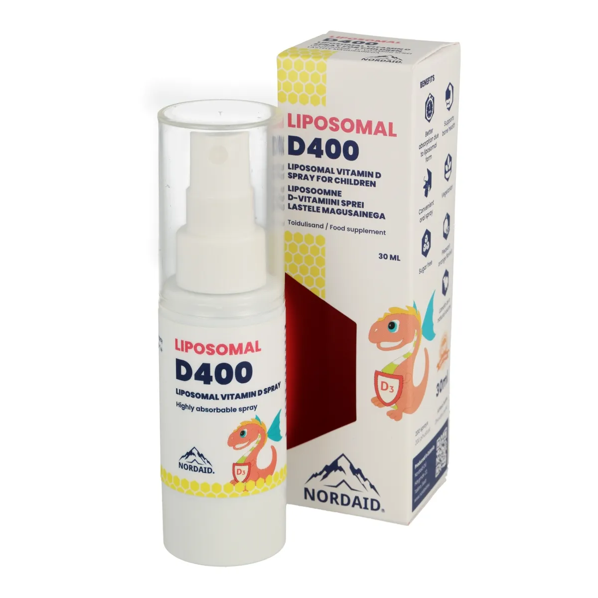 NORDAID LASTE VITAMIIN LIPOSOOMNE D400 SPREI 30ML - Tootepilt