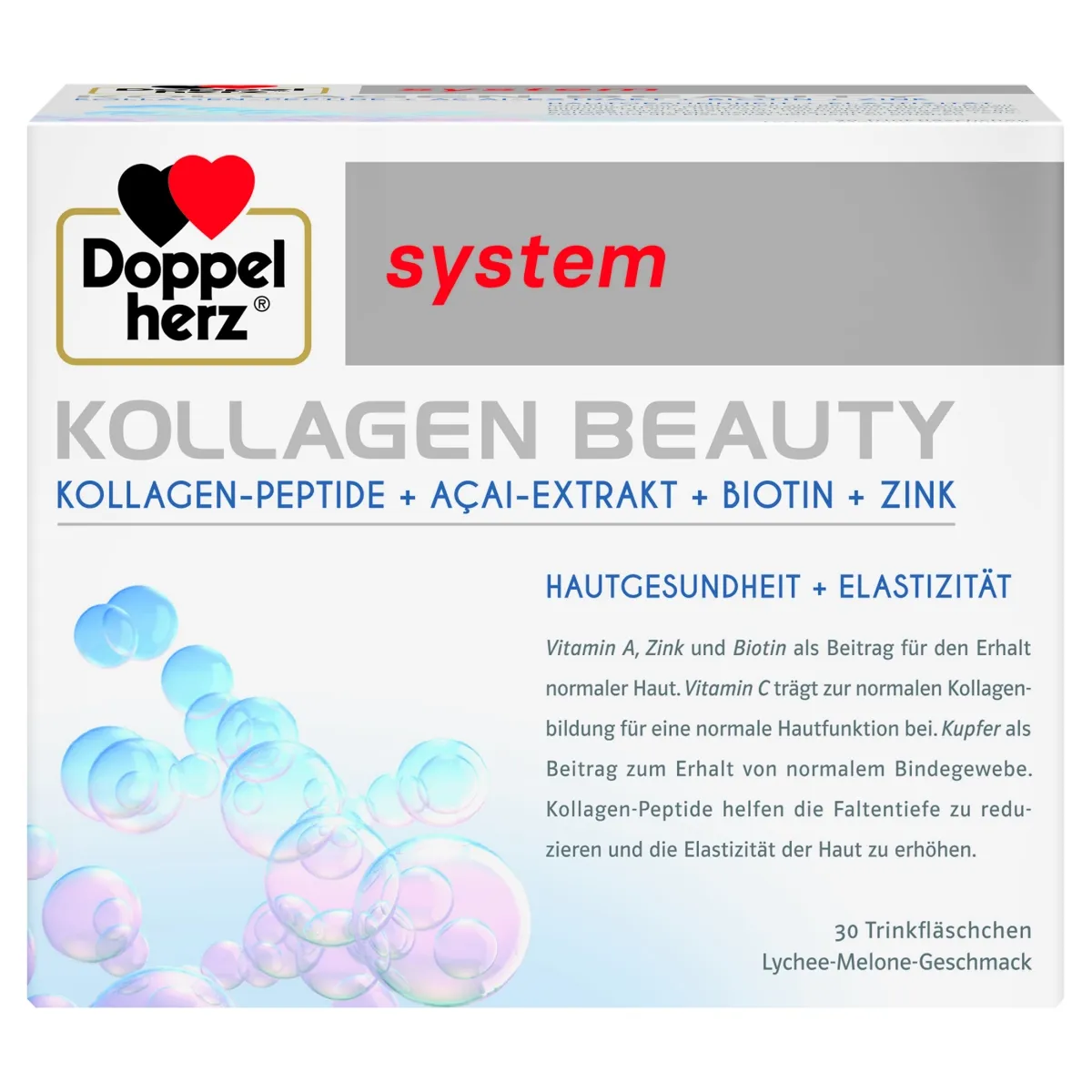 DOPPELHERZ SYSTEM KOLLAGEN BEAUTY N30 SUUKAUDNE LAHUS AMPULLIS - Tootepilt